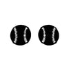 Simple Style Letter Skates Ball Stainless Steel Plating Hollow Out Ear Studs 1 Pair