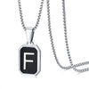 Simple Style Letter 304 Stainless Steel Epoxy Men'S
