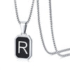 Simple Style Letter 304 Stainless Steel Epoxy Men'S