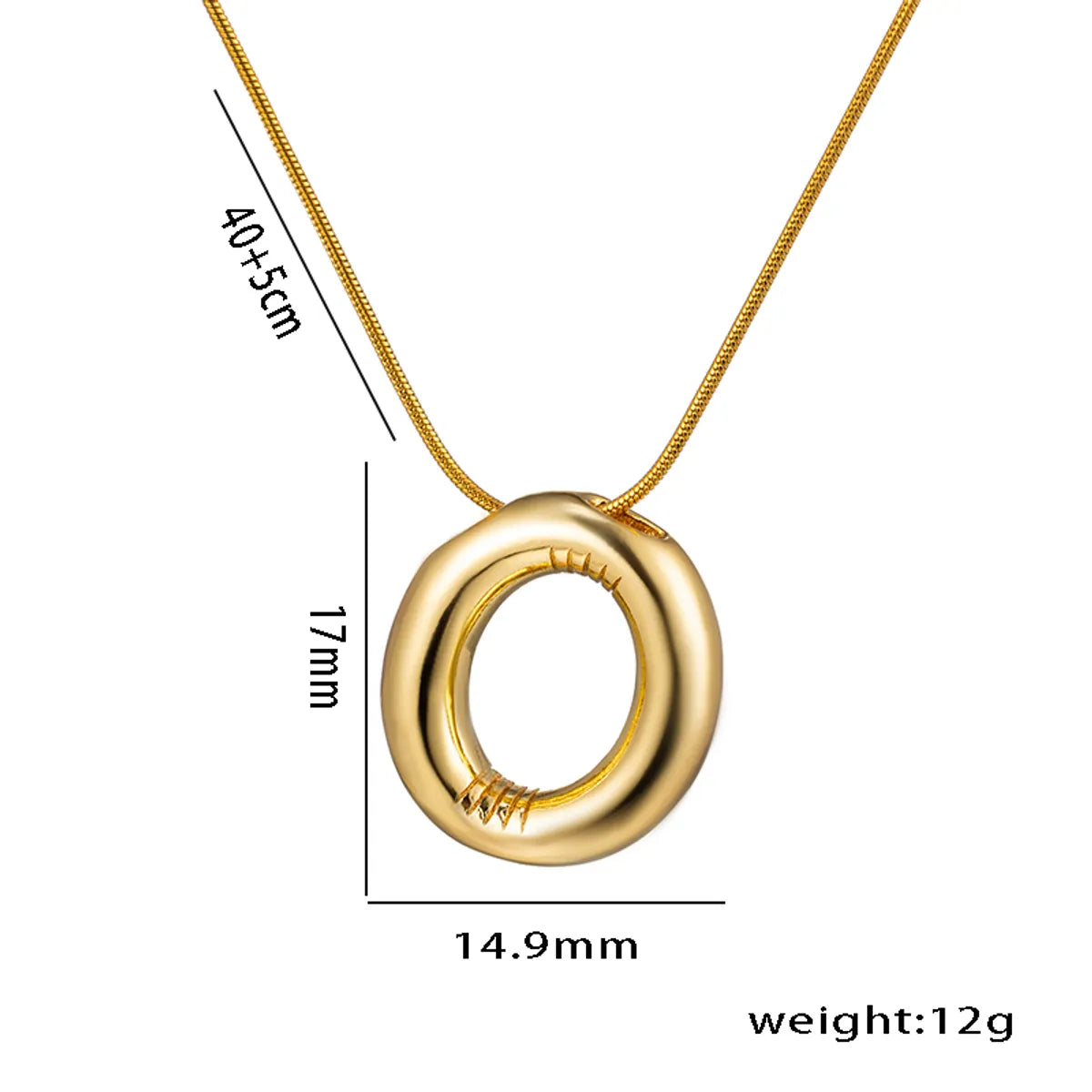 Simple Style Letter Stainless Steel Plating 18k Gold Plated Necklace