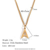 Wholesale Jewelry Simple Style Letter 304 Stainless Steel 18K Gold Plated Plating Pendant Necklace