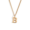 Wholesale Jewelry Simple Style Letter 304 Stainless Steel 18K Gold Plated Plating Pendant Necklace