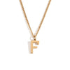 Wholesale Jewelry Simple Style Letter 304 Stainless Steel 18K Gold Plated Plating Pendant Necklace