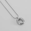 304 Stainless Steel Simple Style Polishing Letter Titanium Steel Pendant Necklace