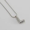 304 Stainless Steel Simple Style Polishing Letter Titanium Steel Pendant Necklace