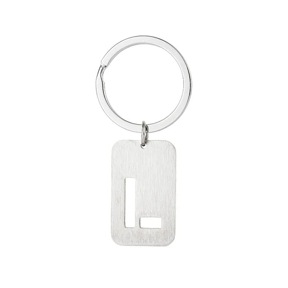 Simple Style Letter Stainless Steel Unisex Bag Pendant Keychain