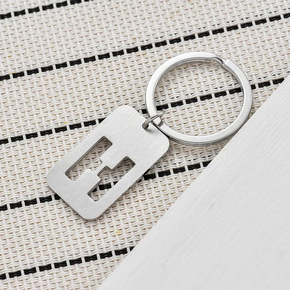 Simple Style Letter Stainless Steel Unisex Bag Pendant Keychain