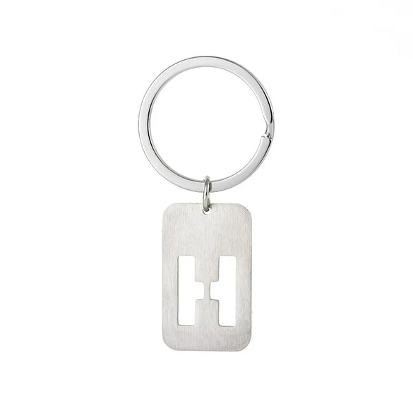 Simple Style Letter Stainless Steel Unisex Bag Pendant Keychain