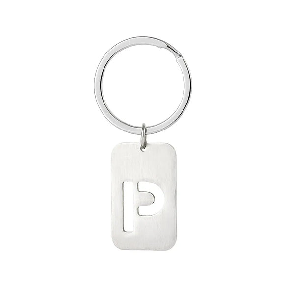 Simple Style Letter Stainless Steel Unisex Bag Pendant Keychain