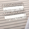Simple Style Letter Customization Laser Engraving Stainless Steel Unisex Bag Pendant Keychain