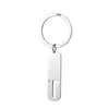 Simple Style Letter Customization Laser Engraving Stainless Steel Unisex Bag Pendant Keychain
