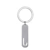 Simple Style Letter Customization Laser Engraving Stainless Steel Unisex Bag Pendant Keychain