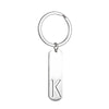 Simple Style Letter Customization Laser Engraving Stainless Steel Unisex Bag Pendant Keychain