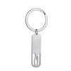 Simple Style Letter Customization Laser Engraving Stainless Steel Unisex Bag Pendant Keychain