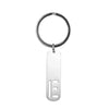Simple Style Letter Customization Laser Engraving Stainless Steel Unisex Bag Pendant Keychain