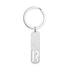 Simple Style Letter Customization Laser Engraving Stainless Steel Unisex Bag Pendant Keychain