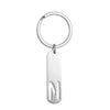 Simple Style Letter Customization Laser Engraving Stainless Steel Unisex Bag Pendant Keychain