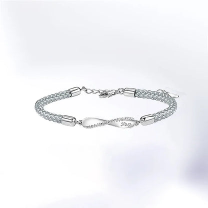 Simple Style Letter Sterling Silver Bracelets