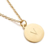 Titanium Steel 18K Gold Plated Simple Style Plating Letter Necklace