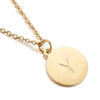 Titanium Steel 18K Gold Plated Simple Style Plating Letter Necklace