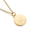 Titanium Steel 18K Gold Plated Simple Style Plating Letter Necklace