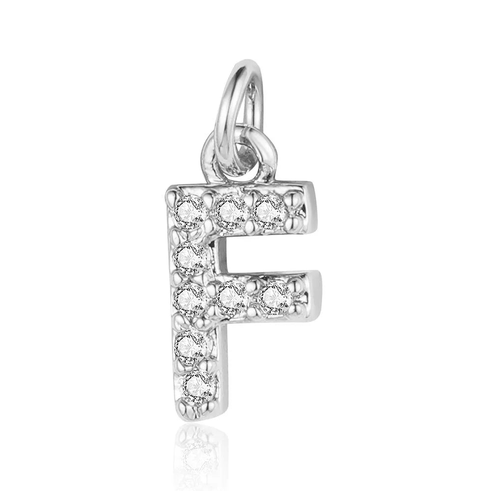 Simple Style Letter Zircon Copper Wholesale Charms Jewelry Accessories