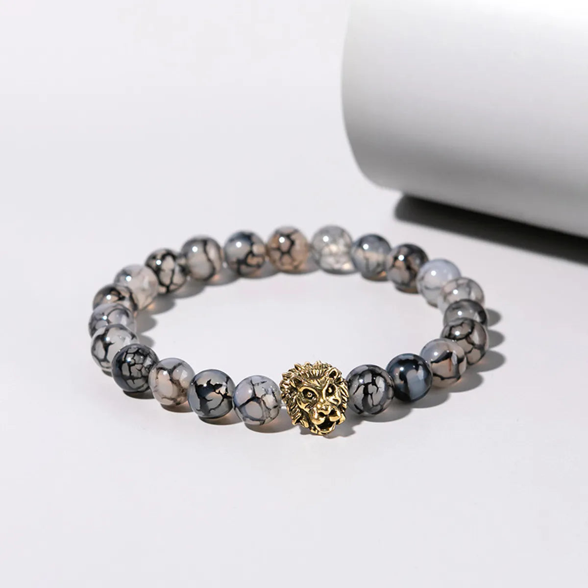 Simple Style Lion Alloy Beaded Bracelets