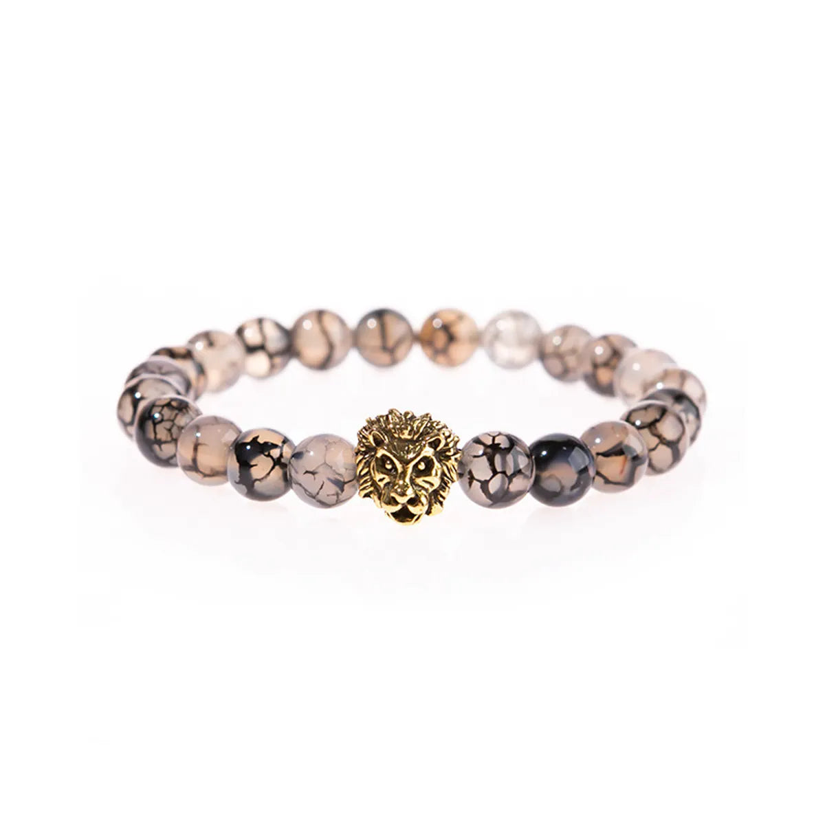 Simple Style Lion Alloy Beaded Bracelets