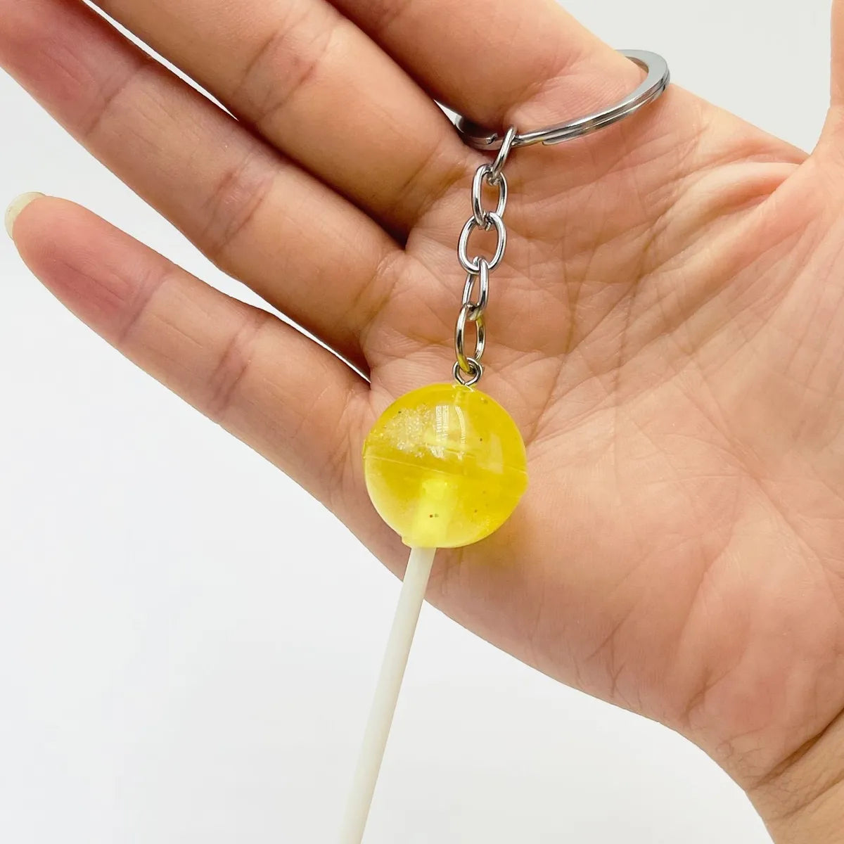 Simple Style Lollipop Resin Unisex Bag Pendant Keychain