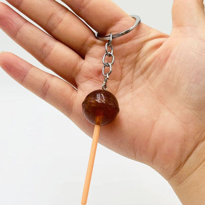 Simple Style Lollipop Resin Unisex Bag Pendant Keychain