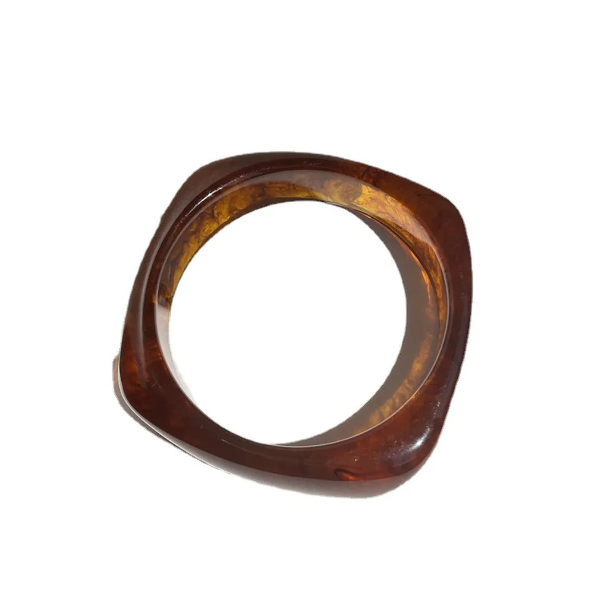 Simple Style Marble Arylic Resin Wholesale Bangle