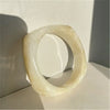 Simple Style Marble Arylic Resin Wholesale Bangle