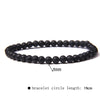 Simple Style Marble Natural Stone Beaded Bracelets