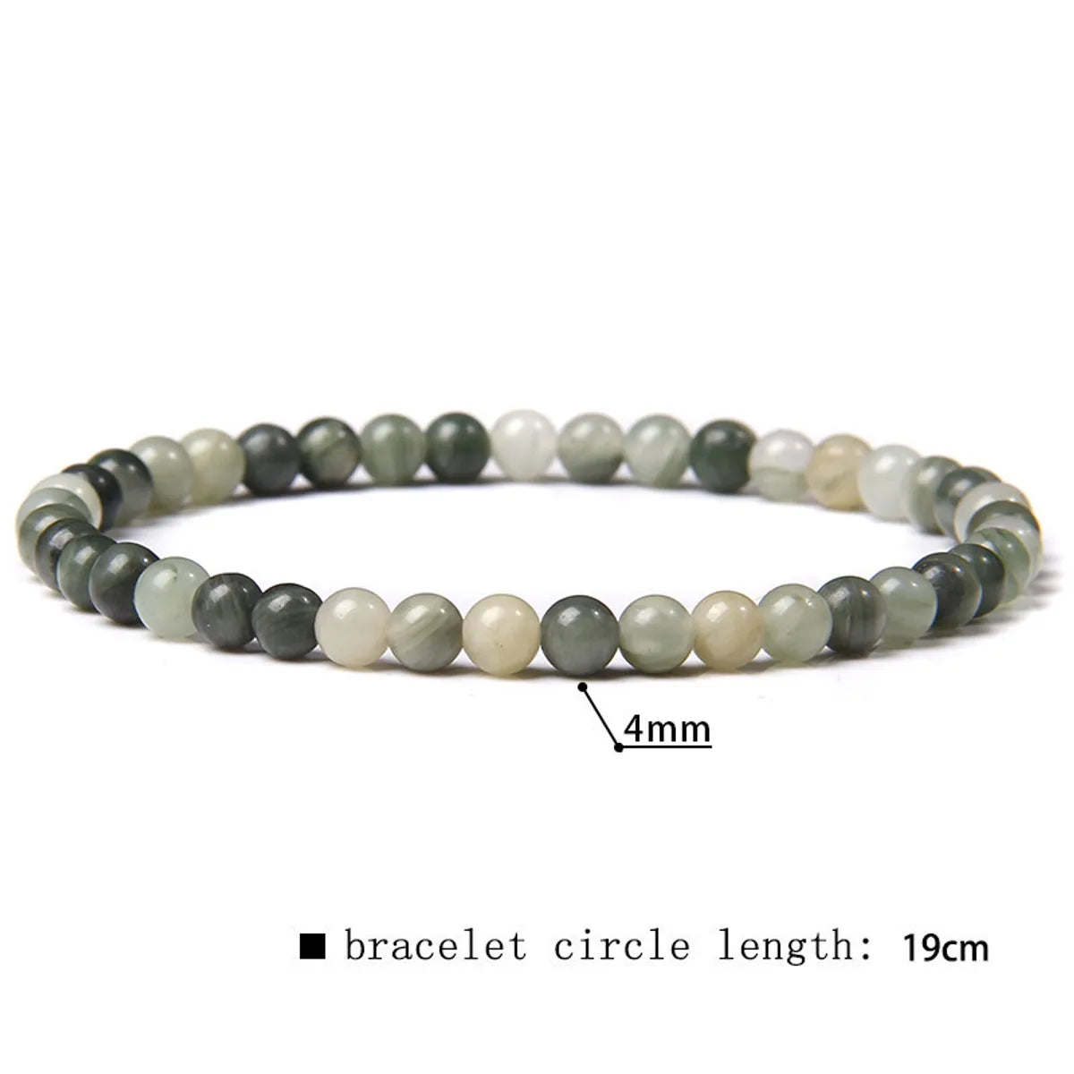 Simple Style Marble Natural Stone Beaded Bracelets