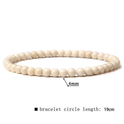 Simple Style Marble Natural Stone Beaded Bracelets