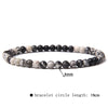 Simple Style Marble Natural Stone Beaded Bracelets