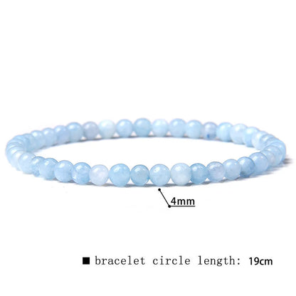 Simple Style Marble Natural Stone Beaded Bracelets