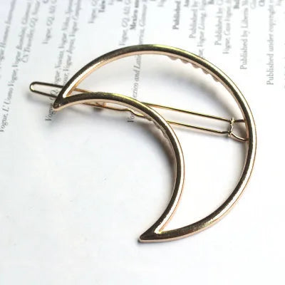 Simple Style Moon Alloy Plating Hair Clip 1 Piece