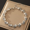 Simple Style Moon Flower Bow Knot Imitation Pearl Alloy Wholesale Bracelets