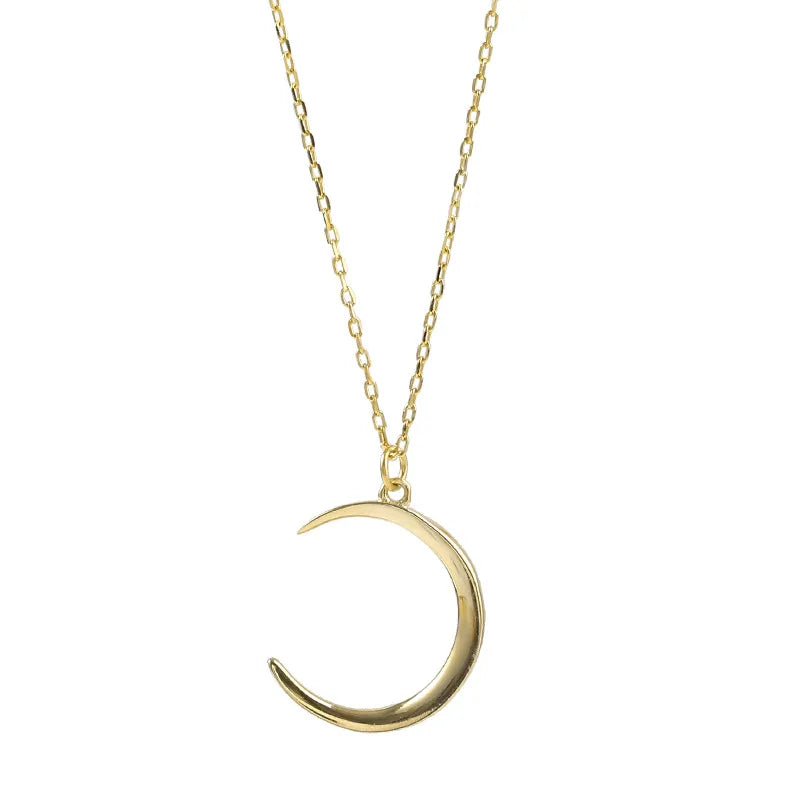 Simple Style Moon Metal Plating Women'S Pendant Necklace