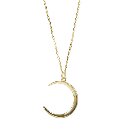 Simple Style Moon Metal Plating Women'S Pendant Necklace