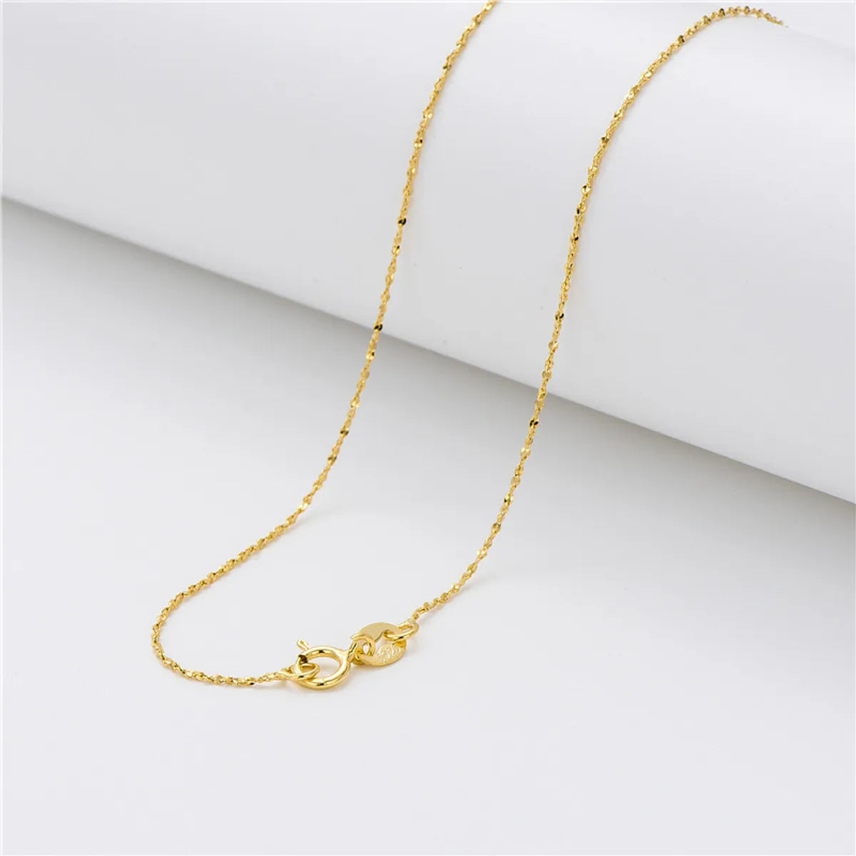 Simple Style Necklace Sterling Silver Plating Necklace