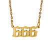 Simple Style Number Stainless Steel Plating Necklace 1 Piece