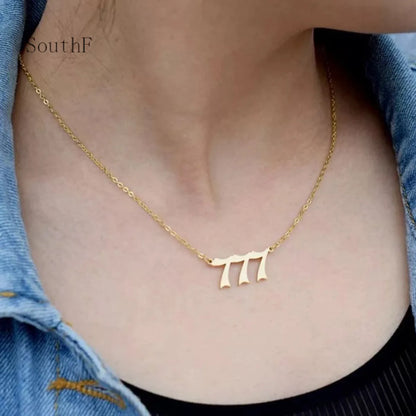 Simple Style Number Stainless Steel Plating Necklace 1 Piece