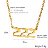 Simple Style Number Stainless Steel Plating Necklace 1 Piece