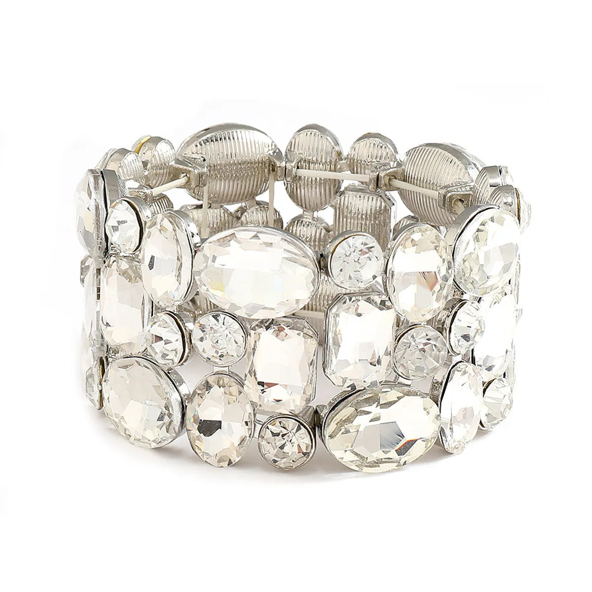 Simple Style Oval Rhinestones Alloy Wholesale Bracelets