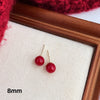 Simple Style Pearl Alloy Stoving Varnish Artificial Pearls Women'S Ear Studs 1 Pair