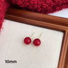 Simple Style Pearl Alloy Stoving Varnish Artificial Pearls Women'S Ear Studs 1 Pair