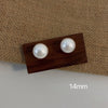 Simple Style Pearl Alloy Stoving Varnish Artificial Pearls Women'S Ear Studs 1 Pair