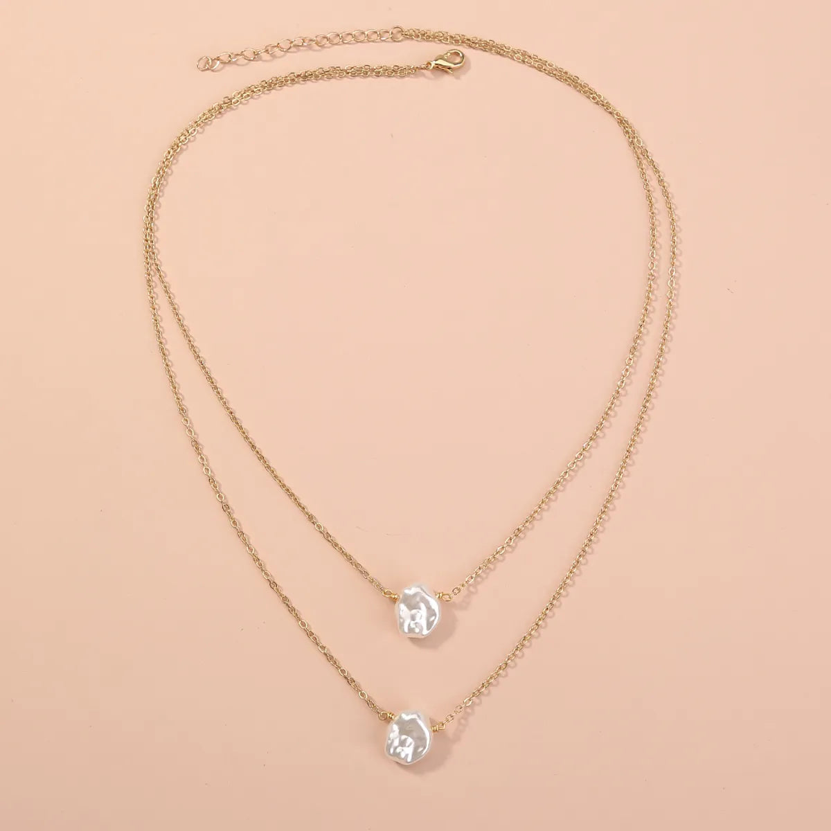 Simple Style Pearl Imitation Pearl Plating Artificial Pearl Necklace